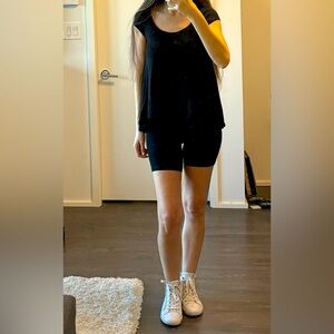 Aline short sleeve high low tee